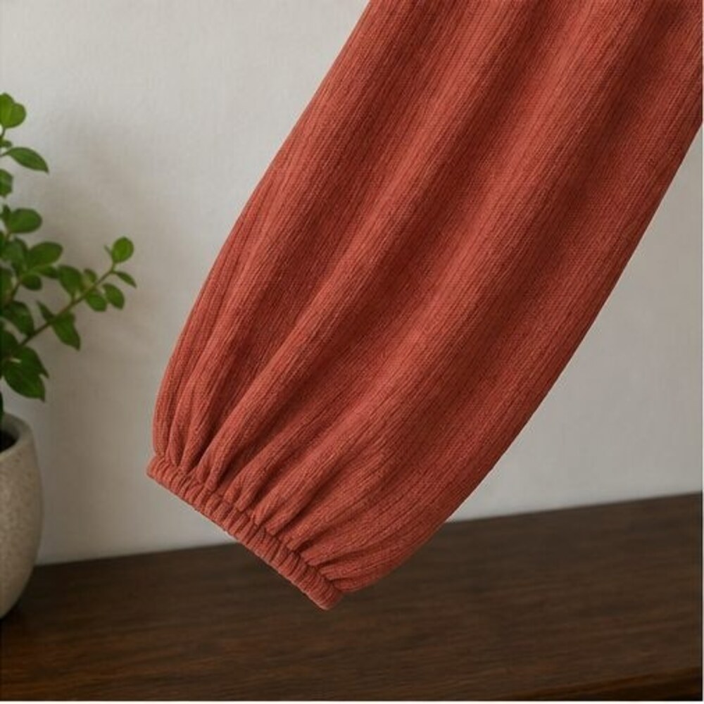 Rust Ruffle Blouse - Picture 5 of 6